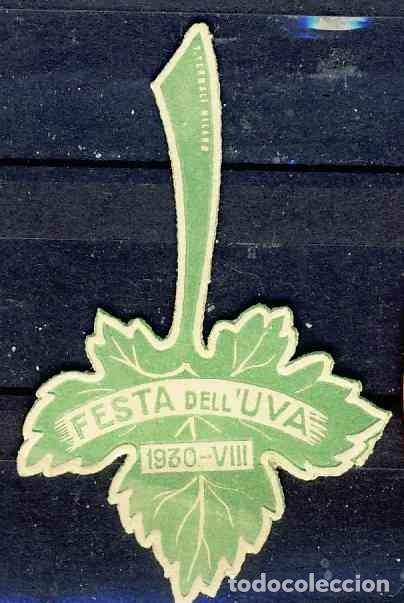 Etiquetas antiguas: Etiqueta troquelada FESTA DELL UVA. 1930. Italia (4,8 x 7,2 cms)