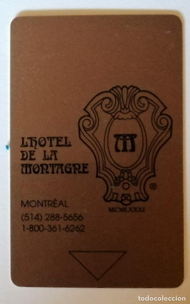 Etiquetas antiguas: TARJETA LLAVE HOTEL LA MONTAGNE-MONTREAL-CANADA