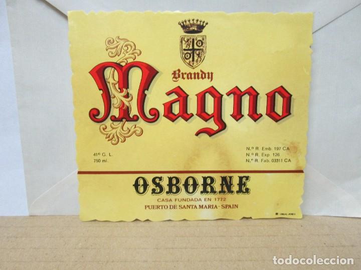 Etiquetas antiguas: ANTIGUA ETIQUETA, BRANDY MAGNO