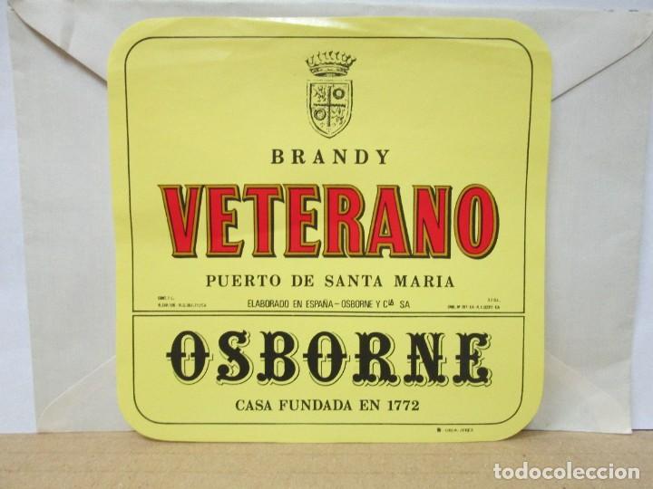 Etiquetas antiguas: ANTIGUA ETIQUETA, BRANDY DE JEREZ VETERANO
