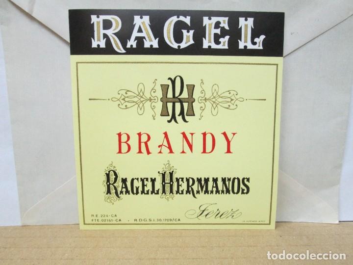 Etiquetas antiguas: ANTIGUA ETIQUETA, RAGEL BRANDY