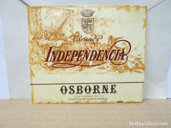 Etiquetas antiguas: ANTIGUA ETIQUETA, BRANDY INDEPENDENCIA DE OSBORNE