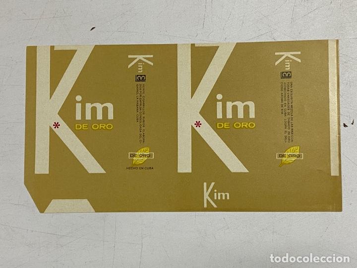 Alte Etiketten: ETIQUETA DE TABACO. KIM DE ORO. CUBA. VER FOTOS