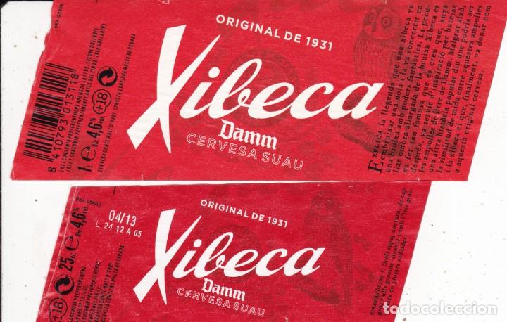 Etiquetas antiguas: 2 etiquetas de Xibeca Damm - Foto 1