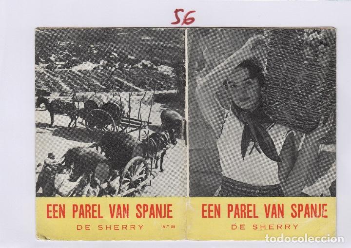 Etichette antiche: JOS&Eacute; DE SOTO. JEREZ SHERRY LIBRO-PUBLICIDAD EEN PAREL VAN SPANJE &iquest;1955? UITGEGEVEN DOOR . ETIQUETA