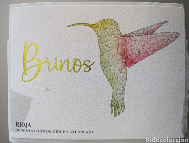 Etiquetas antiguas: ETIQUETA DE VINO BRINOS