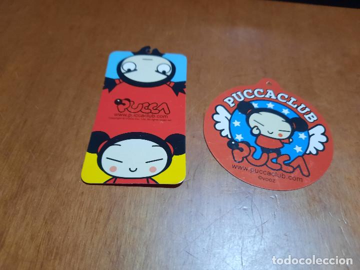Etiquetas antiguas: PUCCA. 2 DIFERENTES PEQUE&Ntilde;A ETIQUETA. BUEN ESTADO. USADA.