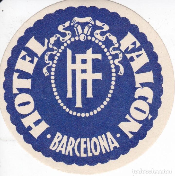 Etiquetas antiguas: ANTIGUA ETIQUETA DEL HOTEL FALCON DE BARCELONA