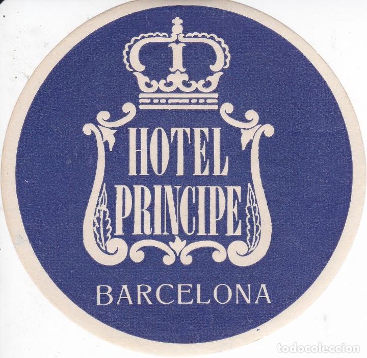 Etiquetas antiguas: ANTIGUA ETIQUETA DEL HOTEL PRINCIPE DE BARCELONA