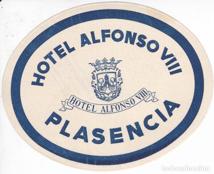 Etiquetas antiguas: ANTIGUA ETIQUETA DEL HOTEL ALFONSO VIII DE PLASENCIA