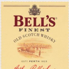 Etiquetas antiguas: ETIQUETAS DE WHISKY BELL'S FINEST – ARTHUR BELL & SONS - SCOTLAND