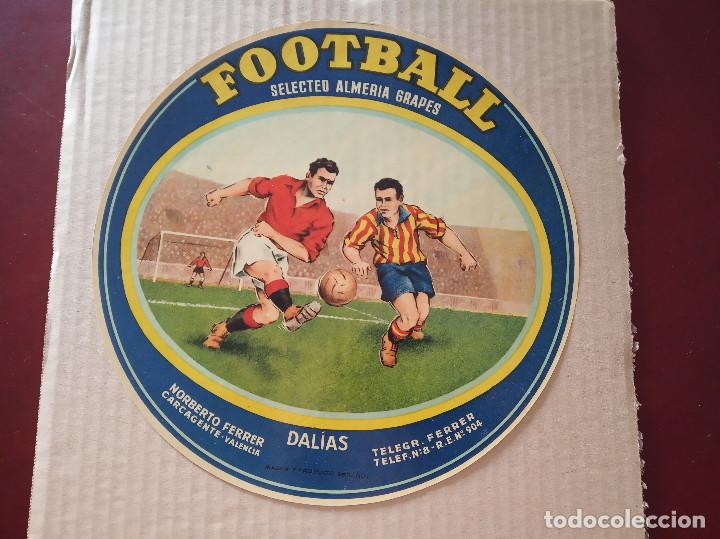 Etiquetas antiguas: etiqueta de naranjas football dalias norberto ferrer valencia