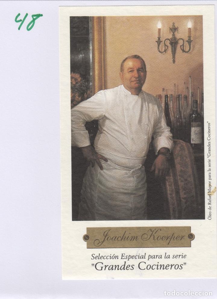 Etiquetas antiguas: GRANDES COCINEROS . SELECCION ESPECIAL , JOACHIM KOERPER . ETIQUETA DE VINO ref 48
