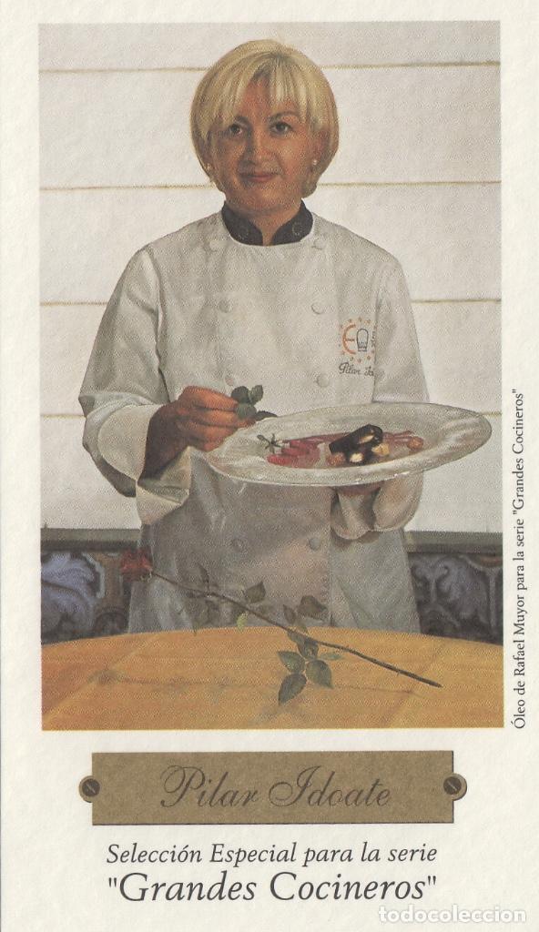 Etiquetas antiguas: GRANDES COCINEROS . SELECCION ESPECIAL , PILAR IDCATE . ETIQUETA DE VINO ref 48