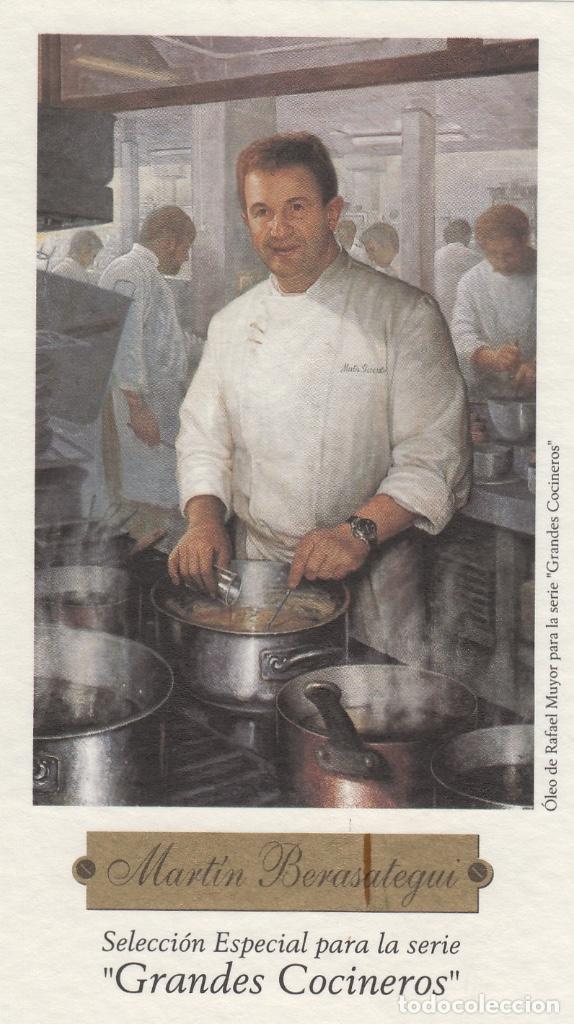 Etiquetas antiguas: GRANDES COCINEROS . SELECCION ESPECIAL , MART&Iacute;N BERASATEGUI . ETIQUETA DE VINO ref 48