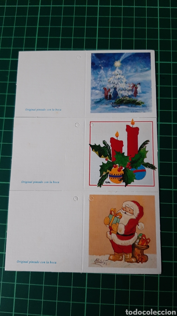 Alte Etiketten: ETIQUETA FELICITACI&Oacute;N NAVIDE&Ntilde;A VINTAGE VER MIS LOTES POSTALES