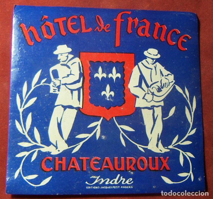 Etiquetas antiguas: ETIQUETA HOTEL DE FRANCE CHATEAUROUX