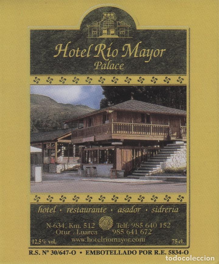 Etiquetas antiguas: ASTURIAS HOTEL R&Iacute;O MAYOR PALACE , , LUARCA . ETIQUETA DE VINO ref 38