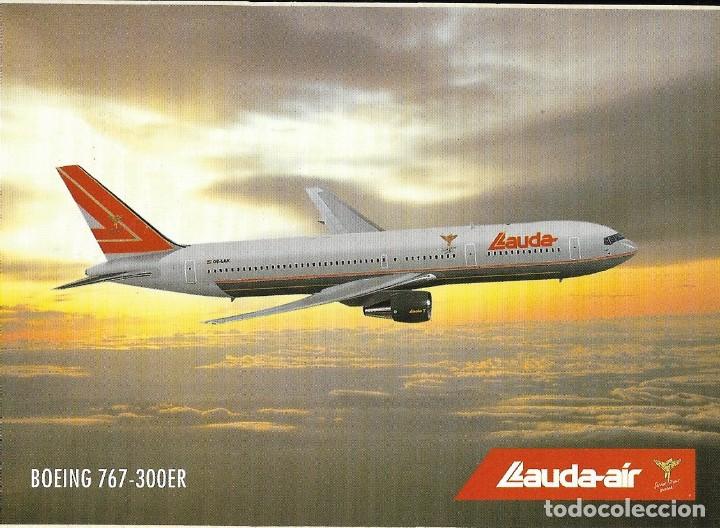 Alte Etiketten: Etiqueta adhesiva de LAUDA-AIR, BOEING 767-300ER