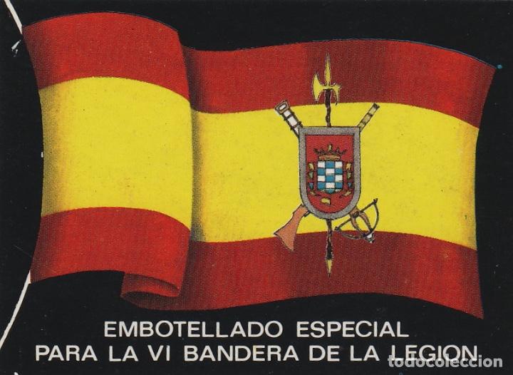 &Eacute;tiquettes anciennes: EMBOTELLADO ESPECIAL. PARA LA VI BANDERA DE LA LEGI&Oacute;N . . ETIQUETA DE VINO