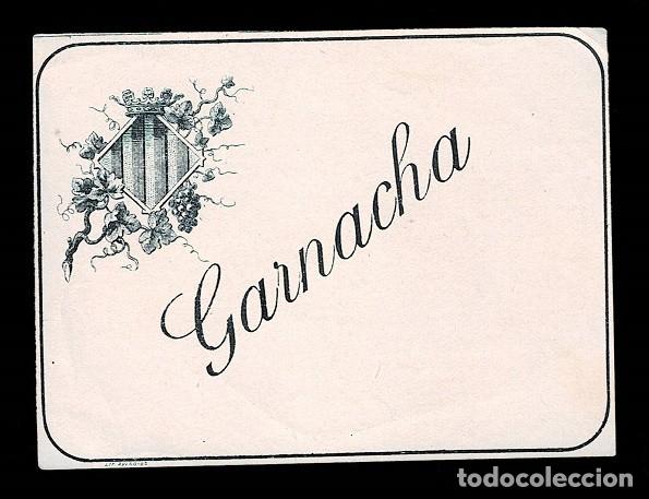 Etiquetas antiguas: C15-7-10 Etiqueta de GARNACHA - Foto 1