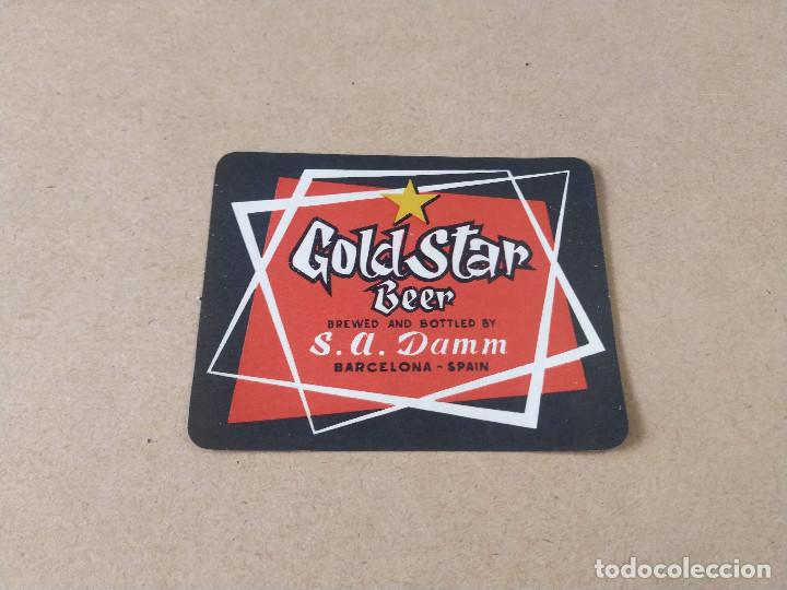 Etiquetas antiguas: ETIQUETA CERVEZA GOLD STAR DAMM