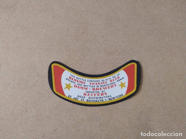 Etiquetas antiguas: ETIQUETA CERVEZA DAMM-BREWERY