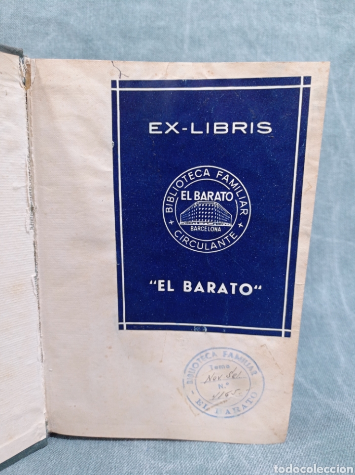 Alte Etiketten: EX LIBRIS BIBLIOTECA FAMILIAR CIRCULANTE EL BARATO - BARCELONA - INCLUYE SELLO