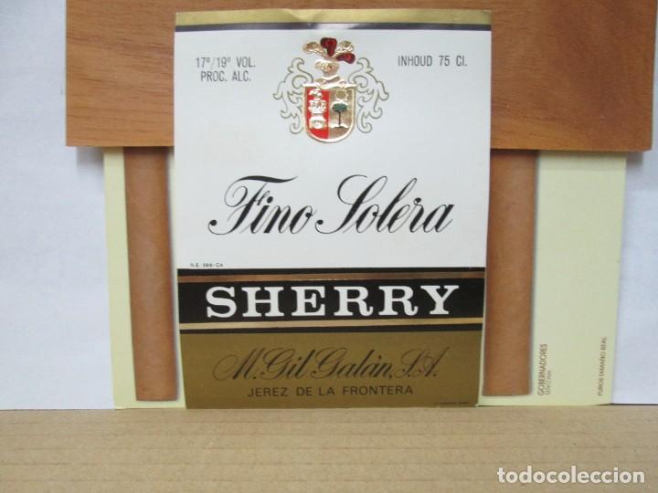Alte Etiketten: ANTIGUA ETIQUETA, FINO SOLERA SHERRY GIL GALAN
