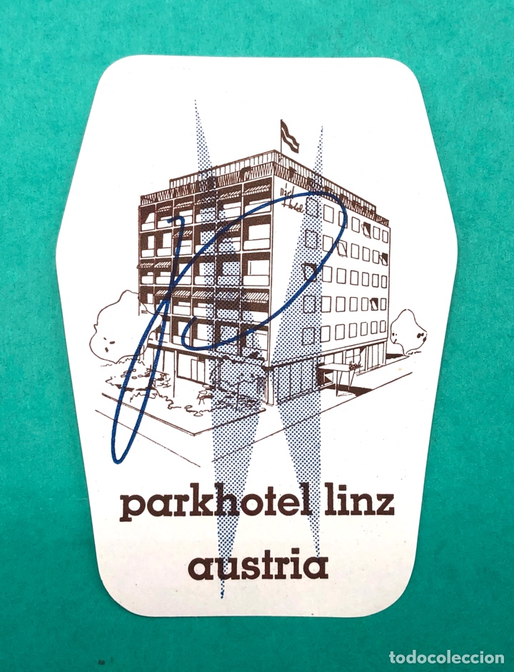 Etiquetas antiguas: ETIQUETA HOTEL PARKHOTEL LINZ AUSTRIA LUGGAGE LABEL