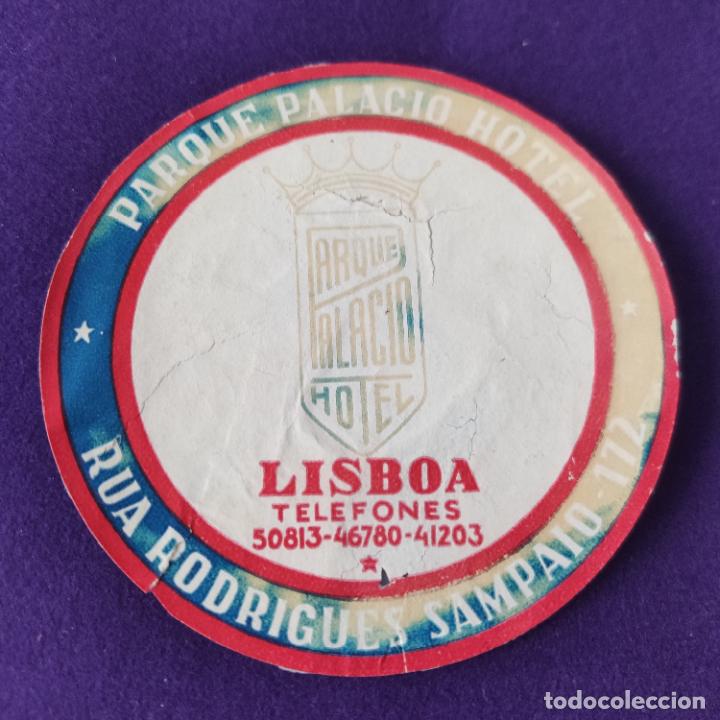 Etiquetas antiguas: ETIQUETA DE HOTEL EXTRANJERA. PARQUE PALACIO HOTEL. LISBOA. PORTUGAL.