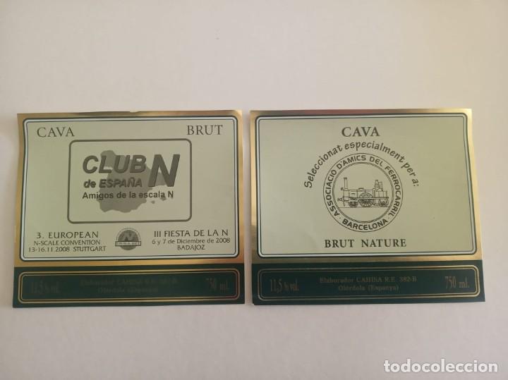 Etiquetas antiguas: Etiquetas de cava antiguas - Foto 1