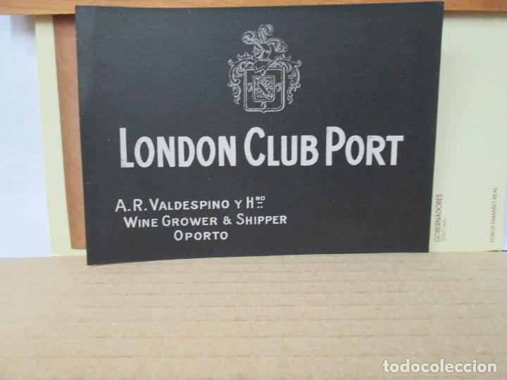 Etiquetas antigas: ANTIGUA ETIQUETA, LONDON CLUB PORT