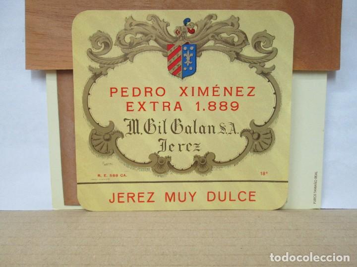 Etiquetas antigas: ANTIGUA ETIQUETA, PEDRO XIMENEZ EXTRA 1889