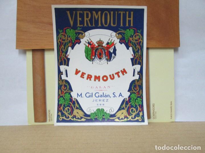 Etiquetas antigas: ANTIGUA ETIQUETA,VERMOUTH GIL GALAN