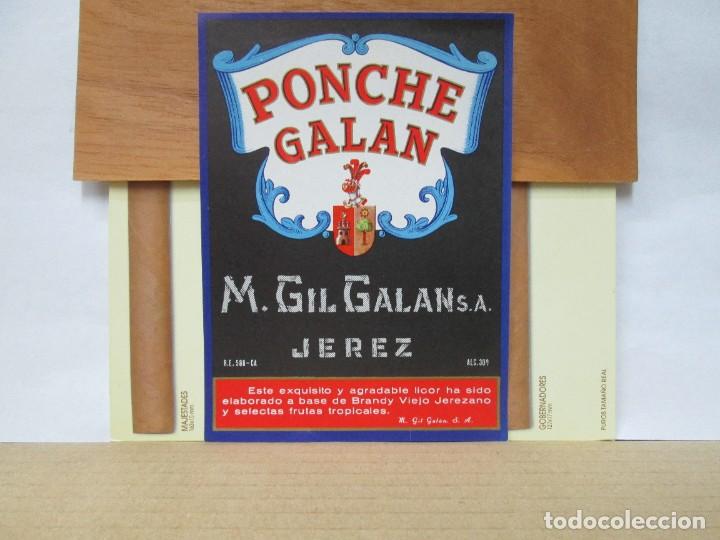 Etiquetas antigas: ANTIGUA ETIQUETA, PONCHE GALAN