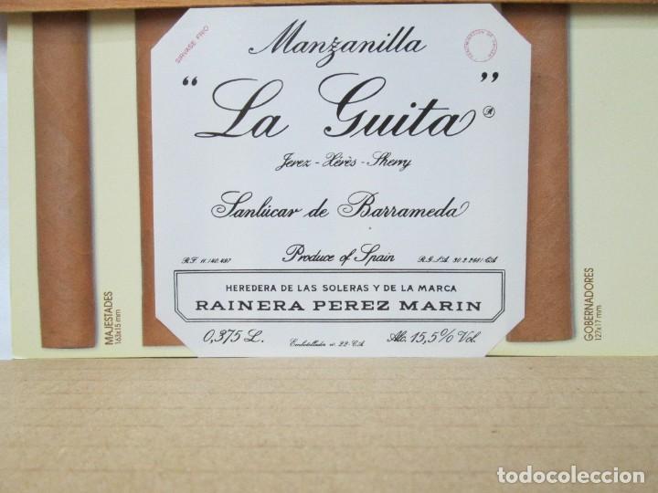 Etiquetas antigas: ANTIGUA ETIQUETA, MANZANILLA LA GUITA