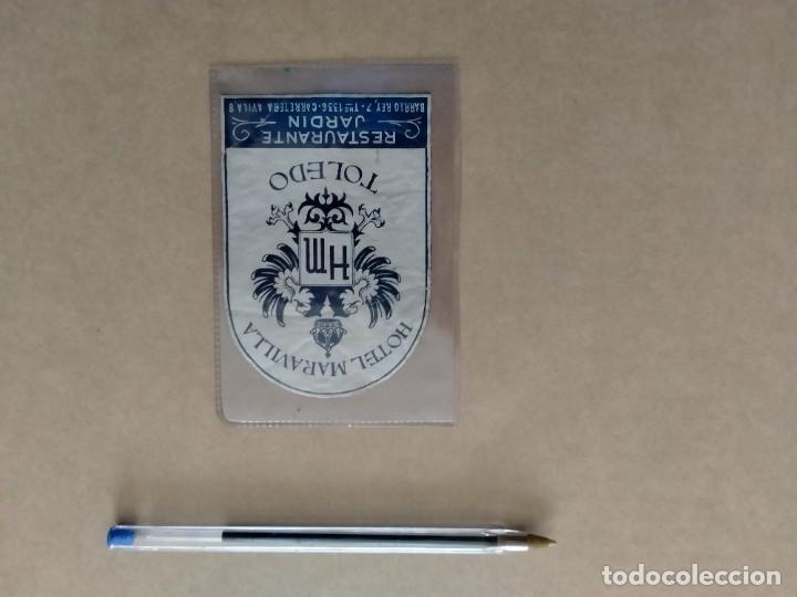 Etiquetas antiguas: etiqueta antigua de hotel de toledo