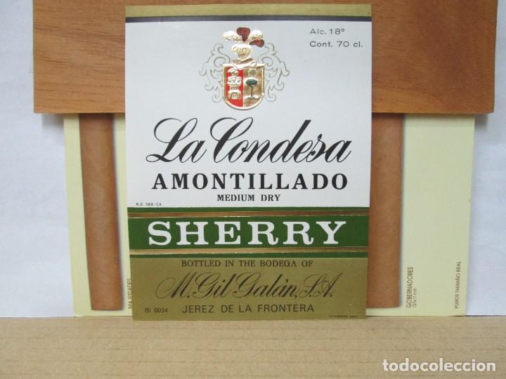 Old Labels: ANTIGUA ETIQUETA, LA CONDESA AMONTILLADO