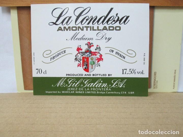 Old Labels: ANTIGUA ETIQUETA, LA CONDESA AMONTILLADO MEDIUM DRY
