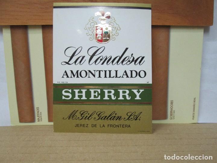 Old Labels: ANTIGUA ETIQUETA LA CONDESA AMONTILLADO