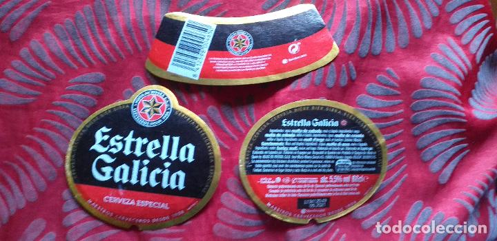 Etiquetas antiguas: CERVEZA-V9ET-XI-ETIQUETAS-ESTRELLA GALICIA-66CL
