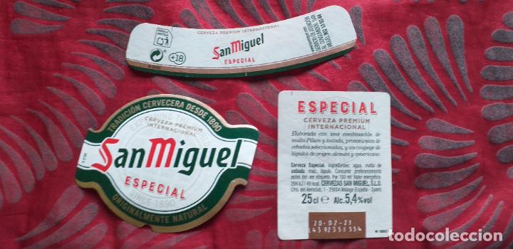 Etiquetas antiguas: CERVEZA-V9ET-XI-ETIQUETAS-SAN MIGUEL-25CL