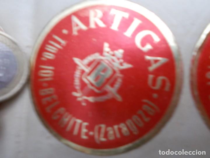 Etichette antiche: ETIQUETA,DE,UNA,VIEJA IMPRETA,A&Ntilde;OS,,50,60 UNICA,EN,TC, ARTIGAS B BELCHITE ZARAGOZA &iexcl;&iexcl;