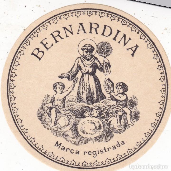 Etiquetas antiguas: etiqueta Bernardina - Foto 1