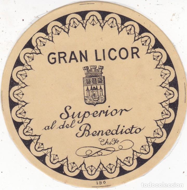 Etiquetas antiguas: etiqueta Gran Licor Superior al del Beneditcto - Foto 1