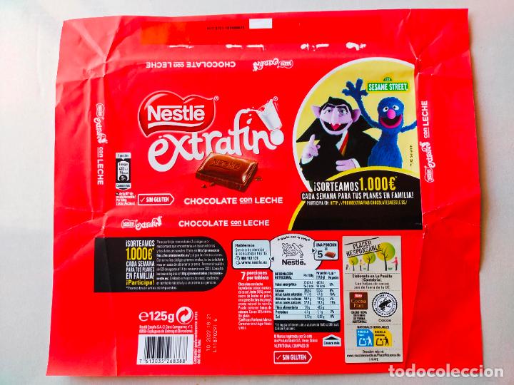 Etiquetas antiguas: ENVOLTORIO DE CHOCOLATE NESTLE - BARRIO SESAMO - 2021 - CONDE DRACO Y COCO