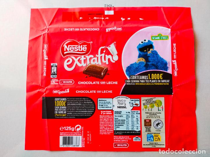Etiquetas antiguas: ENVOLTORIO DE CHOCOLATE NESTLE - BARRIO SESAMO - 2021 - LUCAS/TRIKI/EL MONSTRUO DE LAS GALLETAS