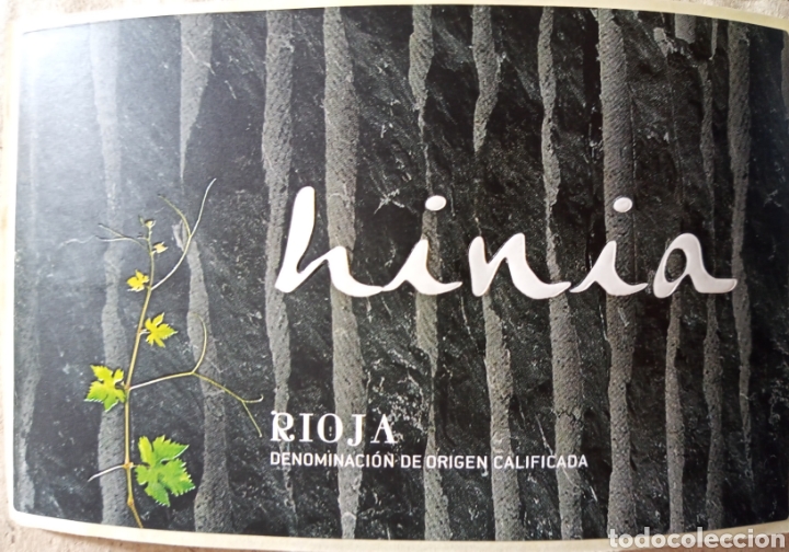 Etiquetas antiguas: ETIQUETA VINO HINIA