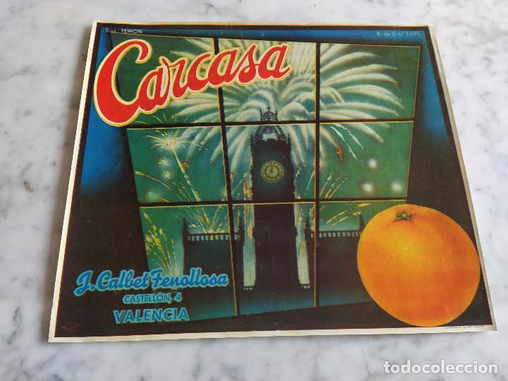 Alte Etiketten: etiqueta de naranjas carcasa valencia